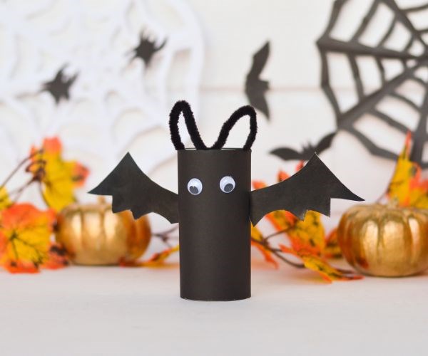 Bat toilet roll Halloween craft